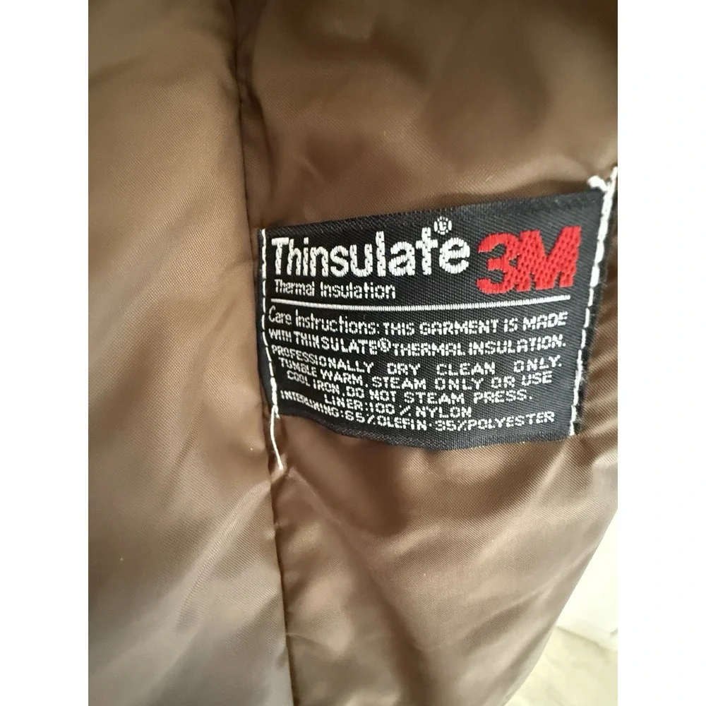 VTG 80s London Fog Maincoats Thinsulate Trench Coat Mens 38R Khaki USA Flawless